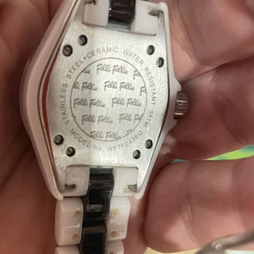 Folli Follie ceramic black and white watch like new