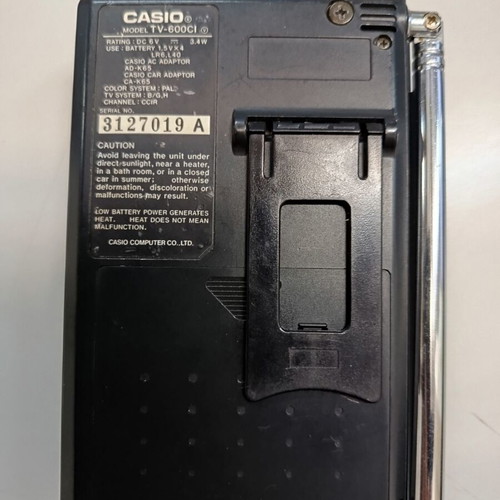 Casio TV-600 used vintage portable 3.5-inch television