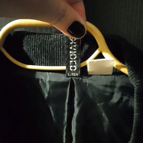 Corduroy women's jacket like new, size L, black