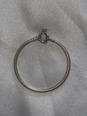 Pandora original charm bracelet, silver, size 16