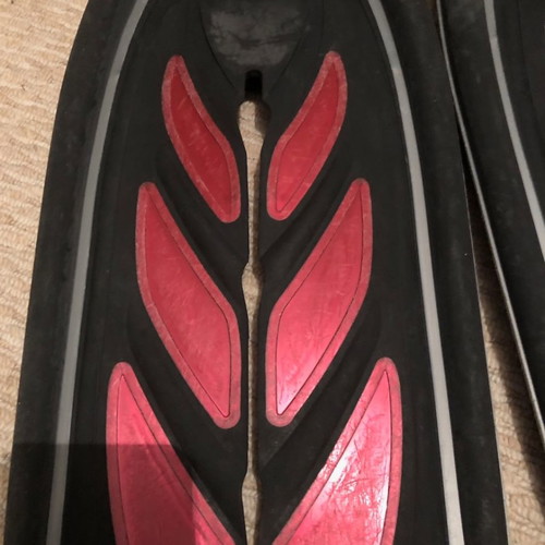 TUSA X-Pert Zoom Z3 diving fins used, size L-XL, red