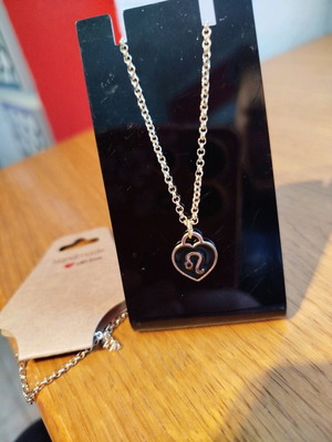 Handmade necklace with Leo zodiac new, chain length 23