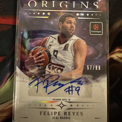 Felipe Reyes 2025-26 Panini Origins EuroLeague Auto Purple card like new
