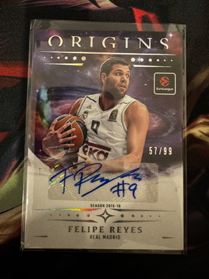 Felipe Reyes 2025-26 Panini Origins EuroLeague Auto Purple card like new