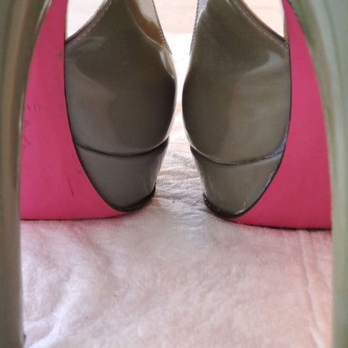 J.Bournazos Women's Platform Sandals Size 36 Green like new