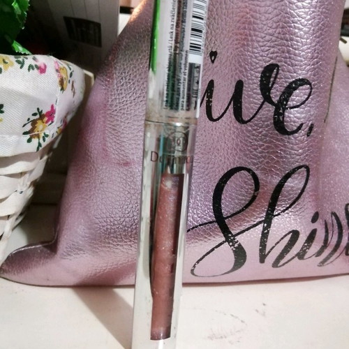 Dermacol lip gloss used, soft pink with shine