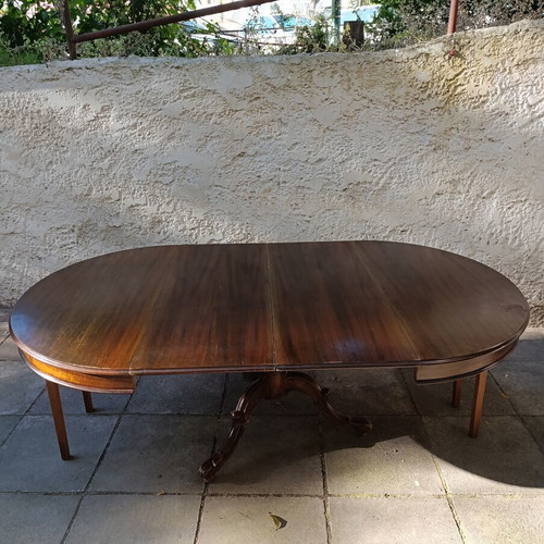 Vintage Walnut Extendable Dining Set 1970 With 6 Chairs Used