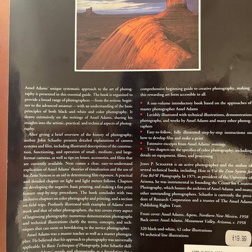 Book The Ansel Adams Guide Basic Techniques of Photography used, English