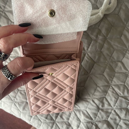 Love Moschino light pink crossbody phone pouch wallet new with tags