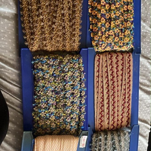 Fabric trims like new, large stock