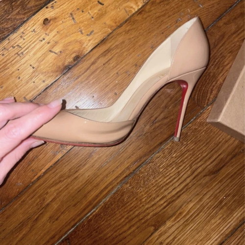 Christian Louboutin Iriza pumps size 36.5 used, beige, 10 cm heels