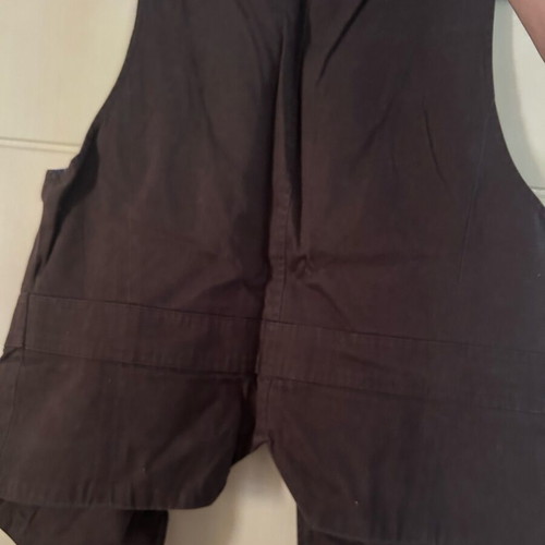 Women's brown vest used Anne L. size L 100% cotton