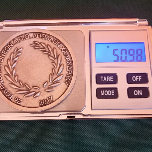 Collectible Commemorative Medal A.P.O. Apollon Chalandriou 2017, excellent condition