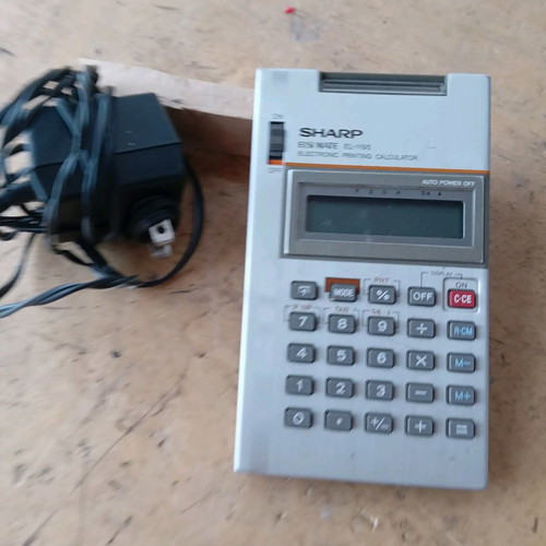 Pocket calculator used, collectible for cash register use