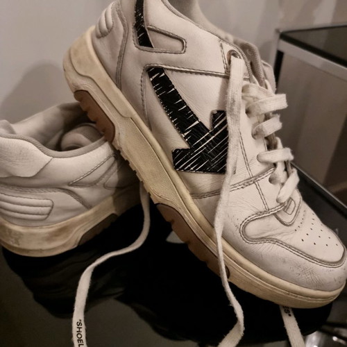 Off-white sneakers used, size 40, white