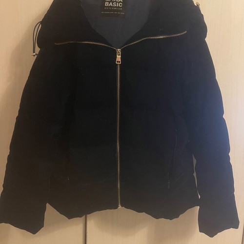 Velvet blue Zara jacket like new, size S
