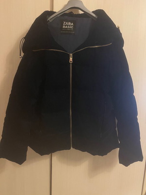 Μπουφάν βελούδινο μπλε Zara σαν καινούργιο, μέγεθος S