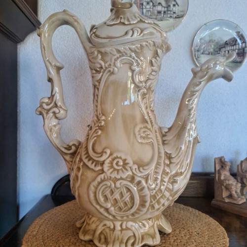 Capodimonte large coffee pot used, 5 liters