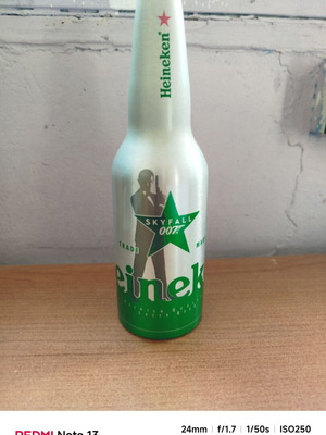 Αλουμινένιο μπουκάλι Heineken James Bond καινούργιο, προωθητικό
