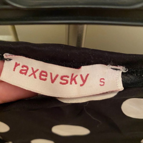 Vintage Raxevsky satin black and white polka dot set, worn few times