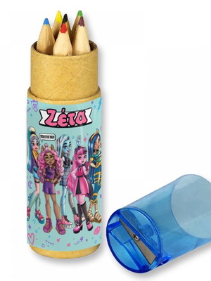 Monster High colored pencils new 10 pcs with name