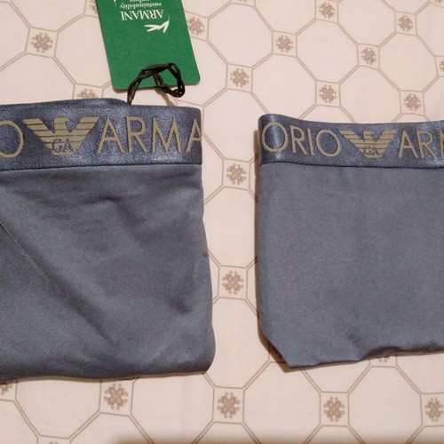 Emporio Armani women's lingerie new, blue navy metallic, size XL