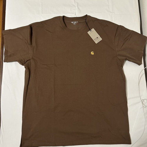 Carhartt WIP Chase T-shirt 2XL new, brown