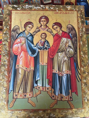 The Assembly of Archangels handmade icon 36x48 new