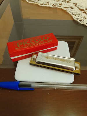 Piccolo Harmonica M. Hohner vintage, like new, key of F