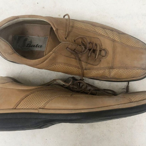 Bata men's shoes used, size 42, beige casual
