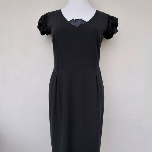 Lussile Excusive Colection dress black like new with satin detail