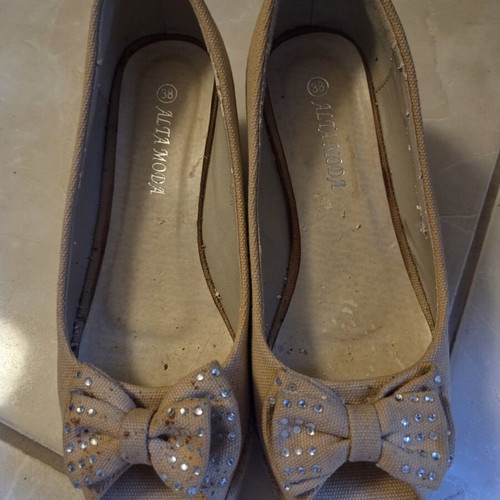 Alta Moda platform shoes like new, beige, size 38