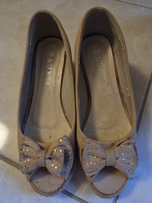 Alta Moda platform shoes like new, beige, size 38