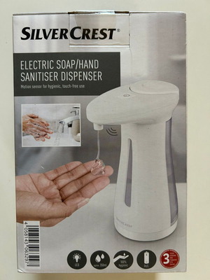 Silvercrest automatic soap dispenser with sensor, new in box