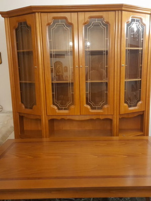 Classic style wooden sideboard and dining table set