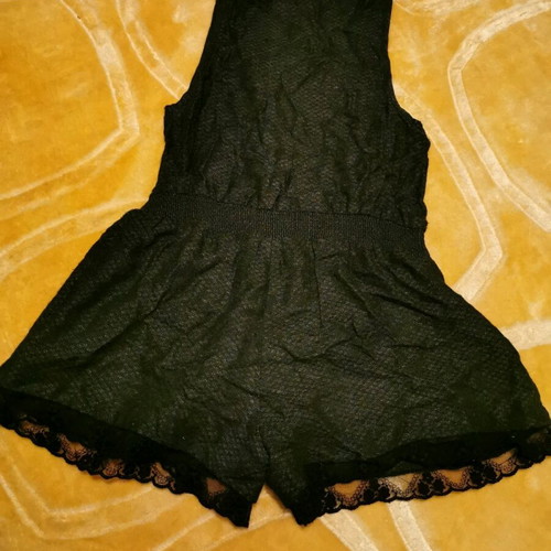 Zara black romper like new for girl 7-8 years old