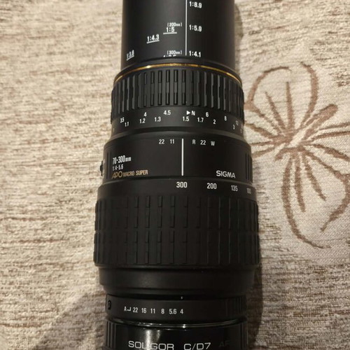 Sigma 70-300mm APO Macro Super with Teleconverter 2x like new