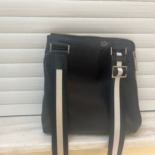 Versace Jeans black crossbody bag, leather, used
