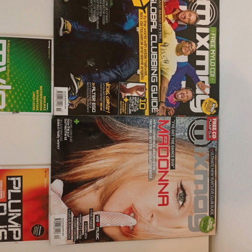 Mixmag magazines used with mixed CDs