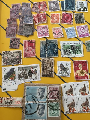 Γραμματόσημα Βελγίου μεταχειρισμένα, πακέτο 60 συλλεκτικά