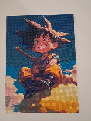 Goku Diamond Art from Dragon Ball anime