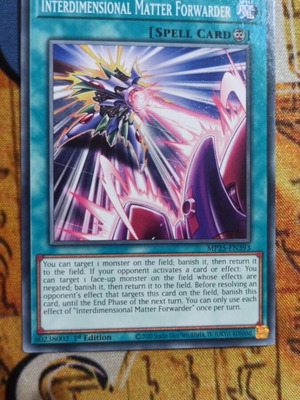 Interdimensional Matter Forwarder κάρτα Yu-Gi-Oh! σαν καινούργιο