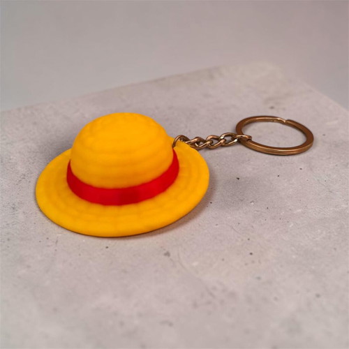 3D Printed Luffy Hat Keychain new