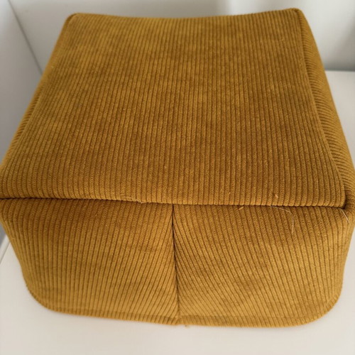 5five Simply Smart Storage Basket mustard corduroy like new