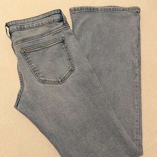 H&M jeans blue low waist flare denim used size 38