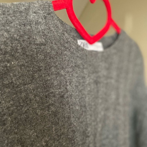 Zara thin oversized sweater S grey used