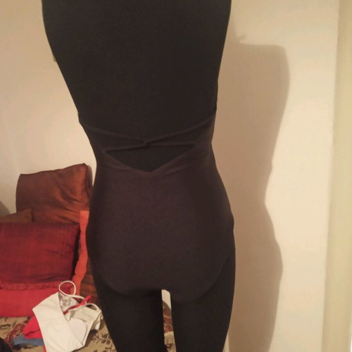 One-piece swimsuit used, black, size small