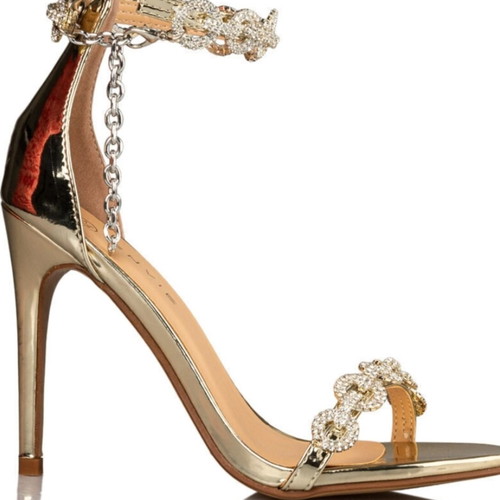 Envie Shoes women's sandals gold with strass, new
