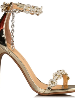 Envie Shoes women's sandals gold with strass, new