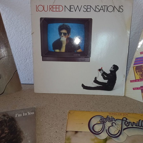 Collectible vinyl records used, pack of 20, Bob Dylan, Abba, Beatles